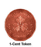 Canada 1976 1 cent Test Token