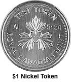 Canada Undated $1 Test Token